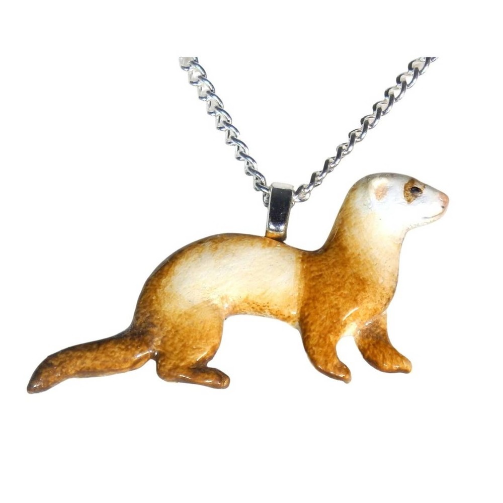 Chocolate Sable Ferret Necklace 738